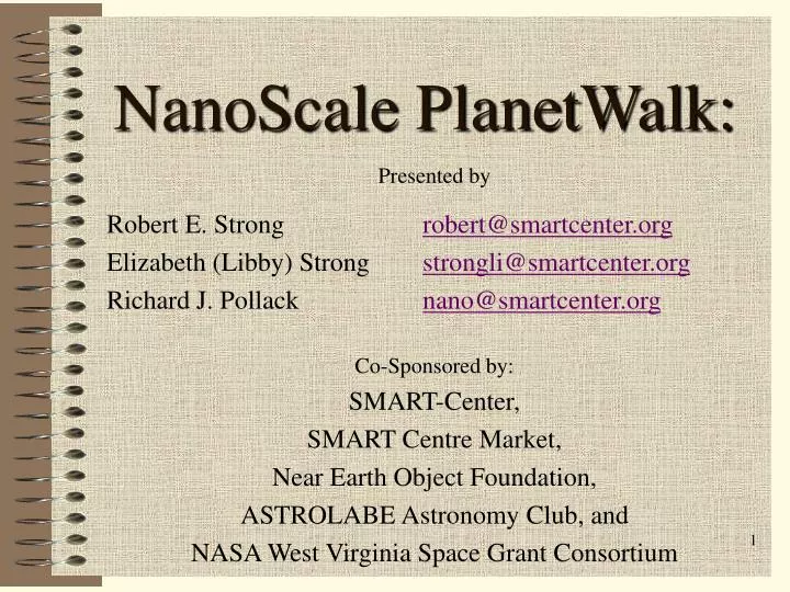 nanoscale planetwalk n.
