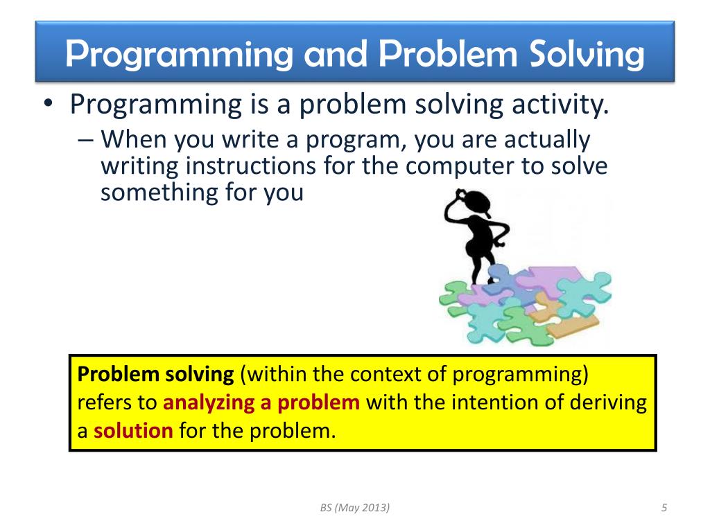 solving problems for programming