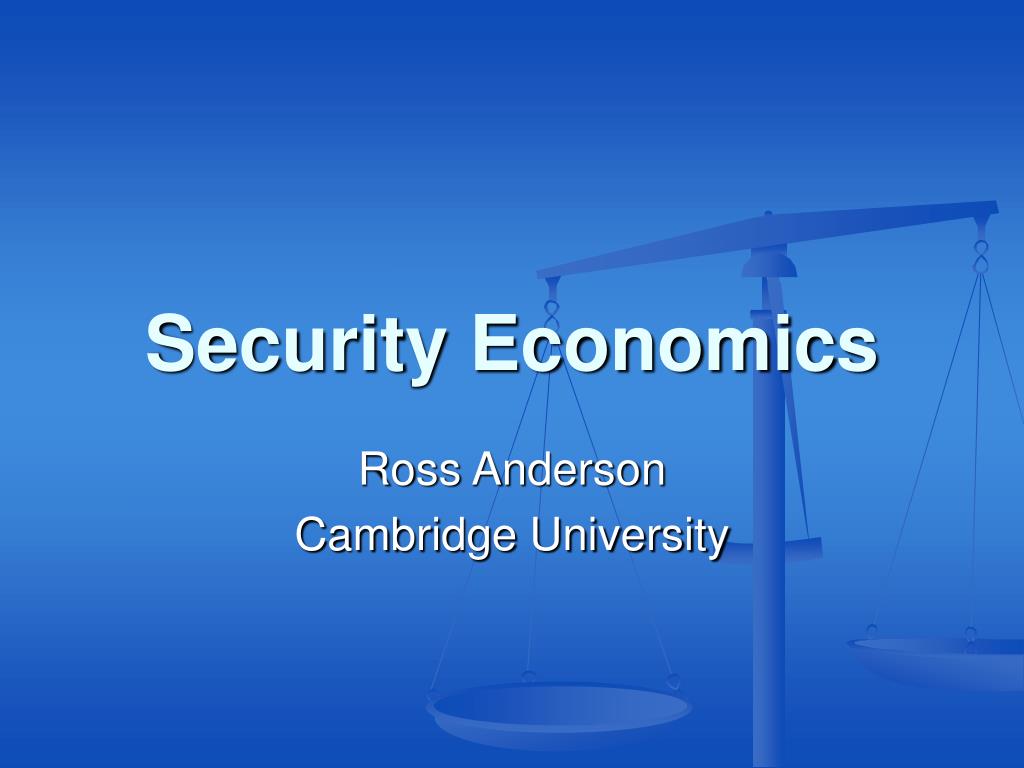 PPT Security Economics PowerPoint Presentation, free download ID