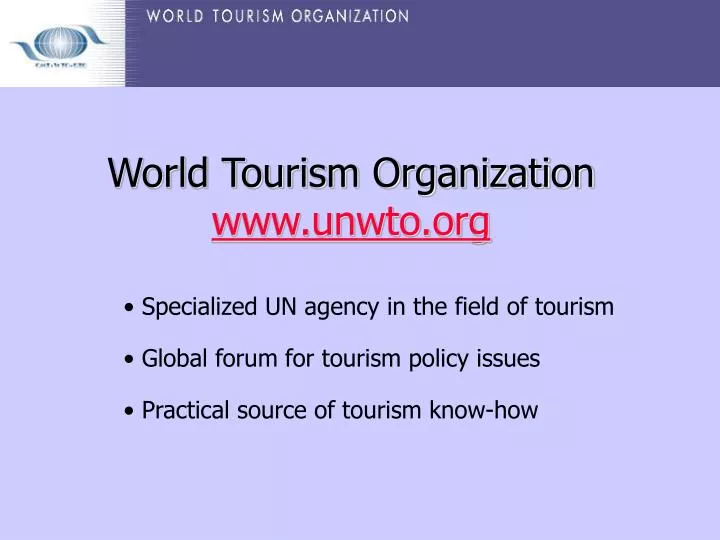 world tourism organization and its function
