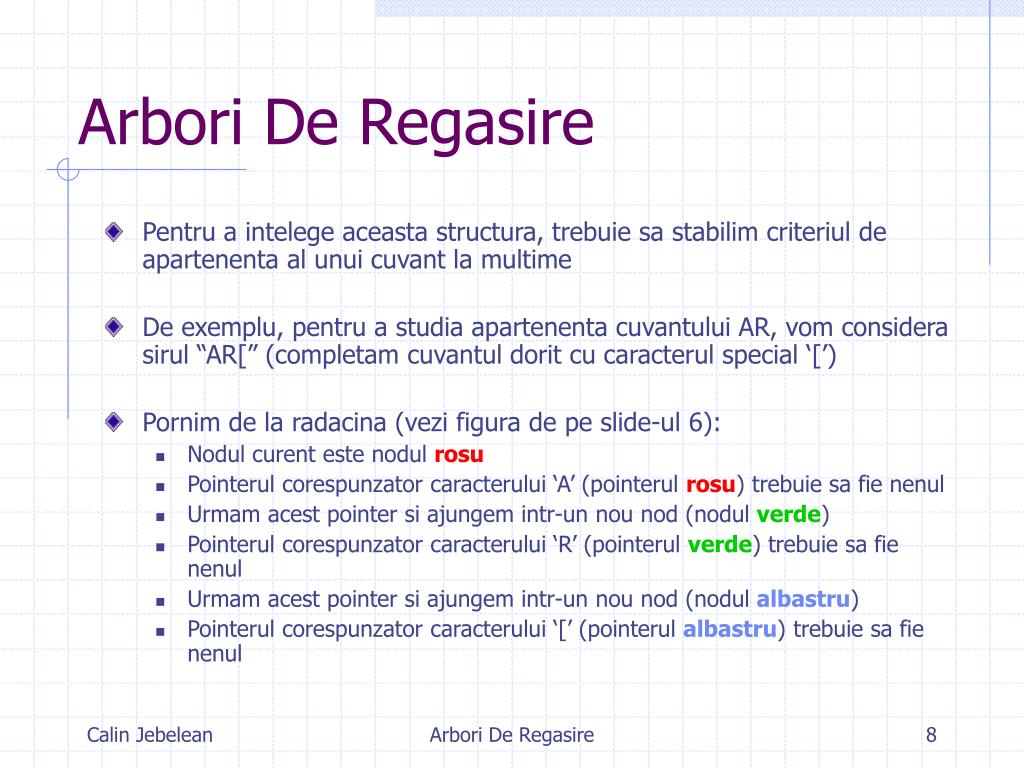 Ppt Arbori De Regasire Powerpoint Presentation Free Download