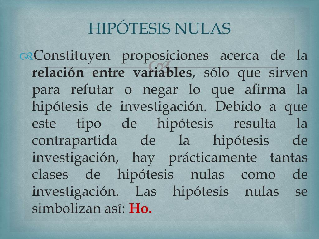 Ppt Formulacion De Hipotesis Powerpoint Presentation Free Download