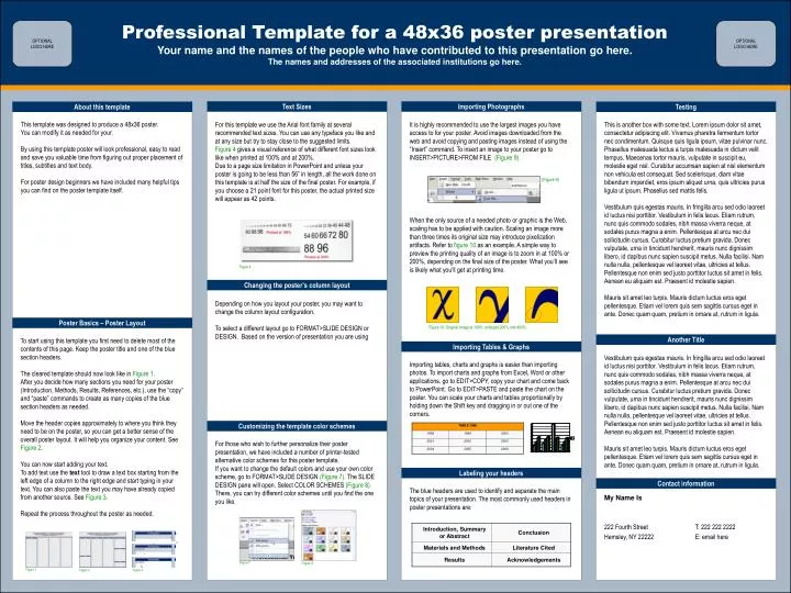 ppt - professional template for a 48x36 poster presentation ppt - professional template for a 48x36 poster presentation, Presentation templates