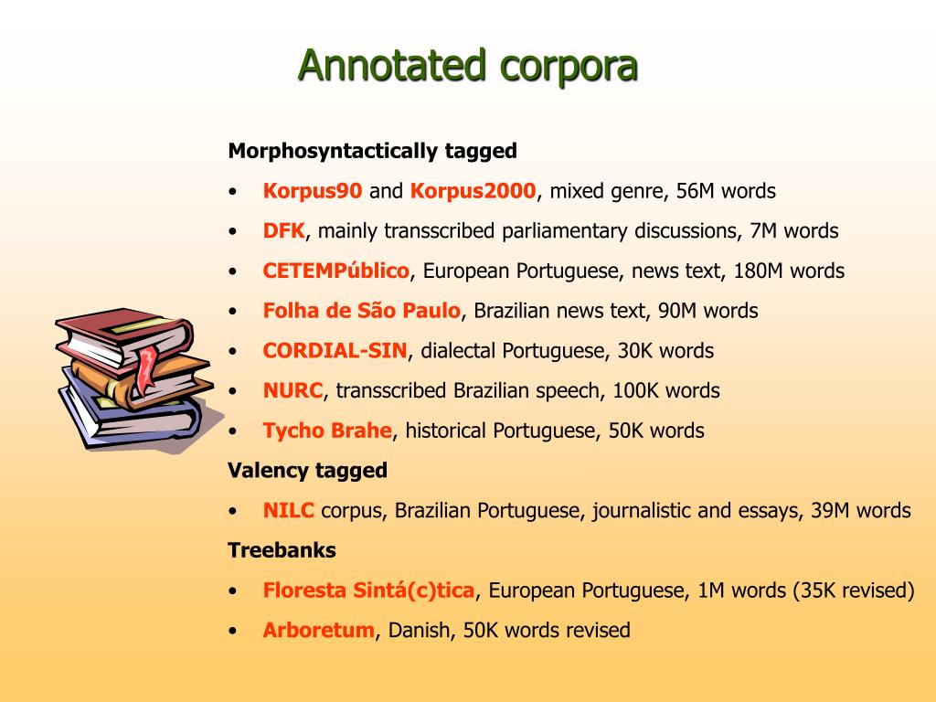 what is annotated corpora