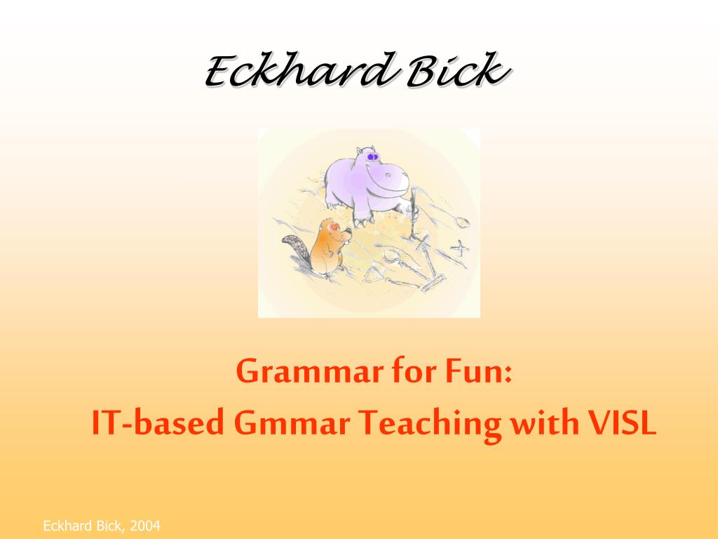 Eckhard Bick - VISL