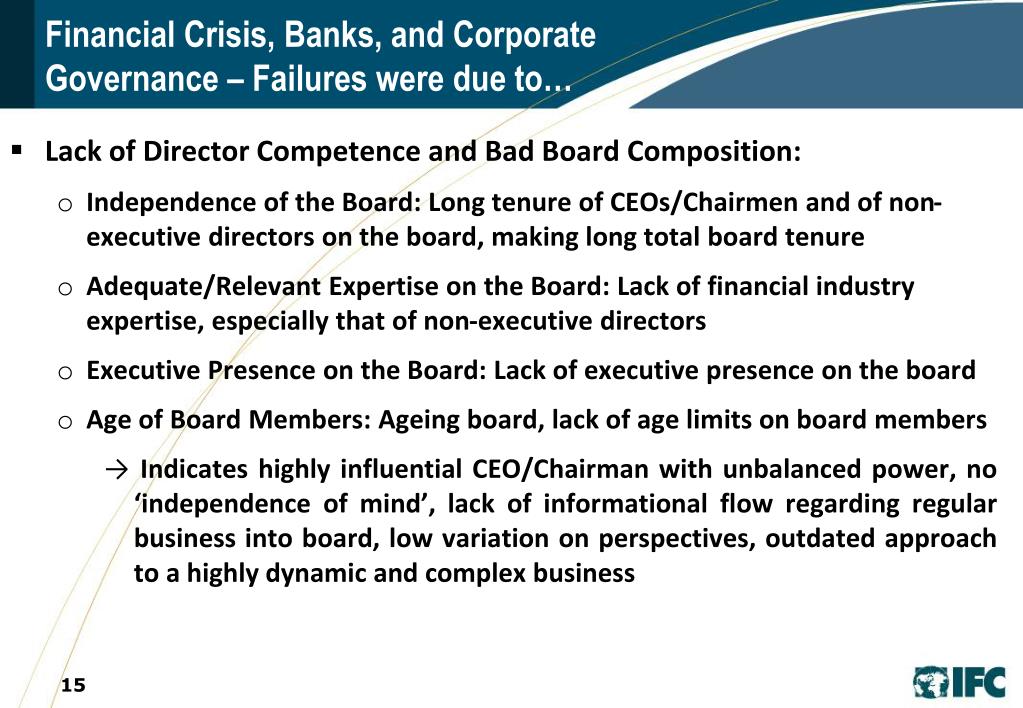 PPT - Corporate Governance and the Financial Crisis PowerPoint ...