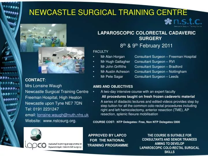 newcastle surgical training centre n.