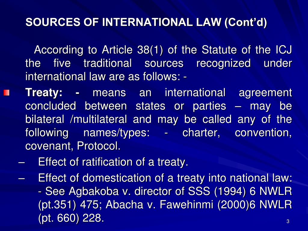 sources of international law uk essays