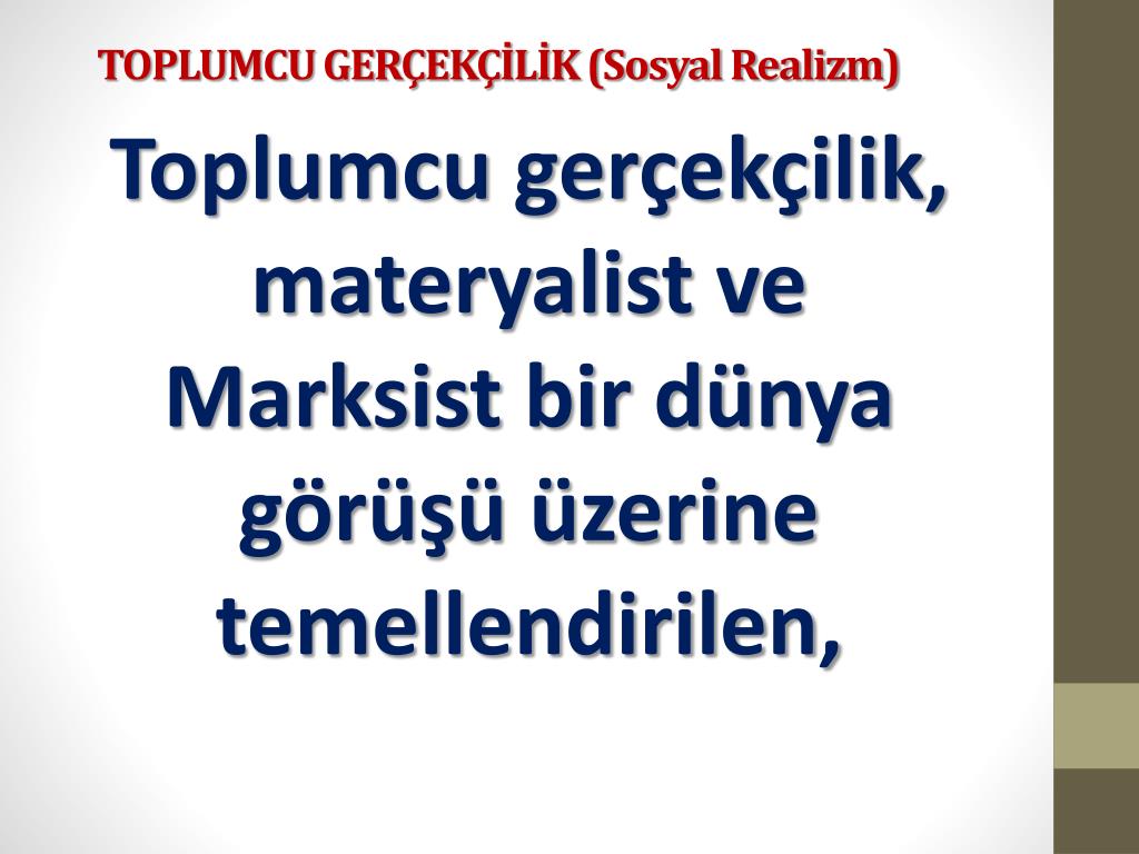 Realizm nedir Realizm nedir