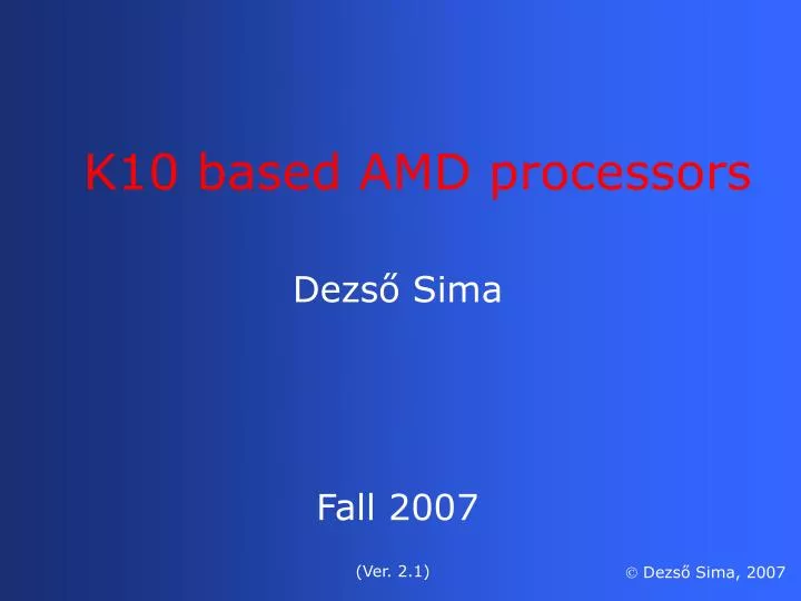 amd k10 based cpus amd k10 based cpus
