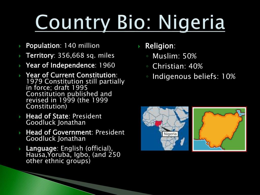 powerpoint presentation about nigeria