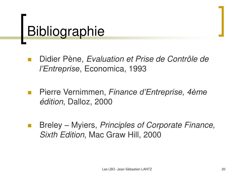 PPT - Valorisation des LBO PowerPoint Presentation, free download -  ID:4483403