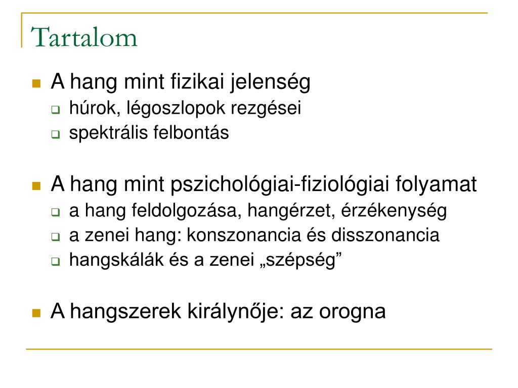 PPT - Fizika – hang – zene – orgona PowerPoint Presentation, free download  - ID:4483447