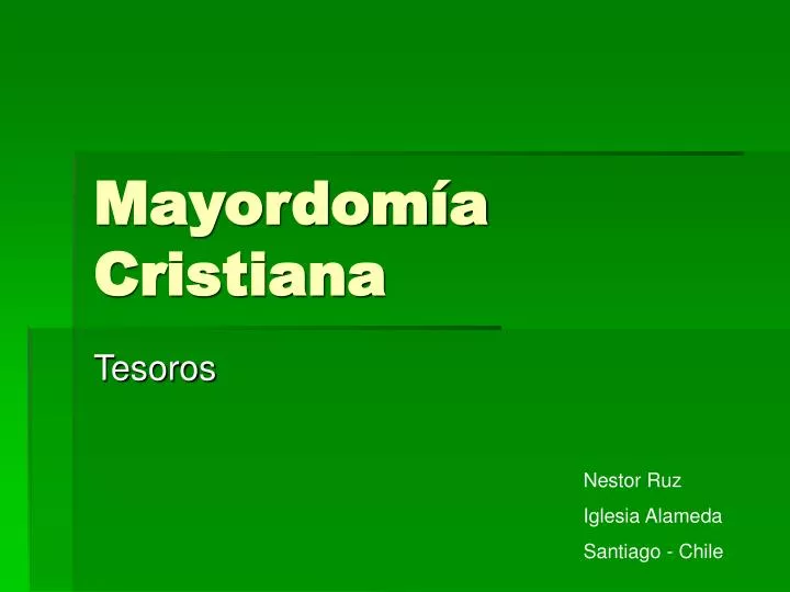 PPT - Mayordomía Cristiana PowerPoint Presentation, free download -  ID:4483783