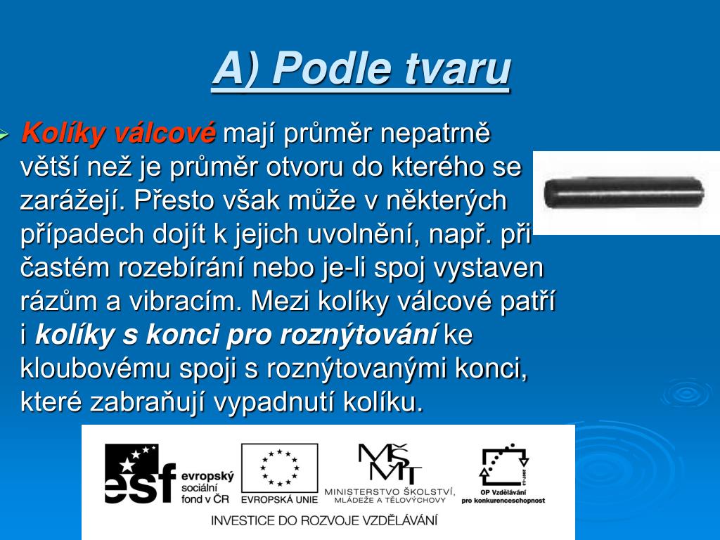 PPT - KOLÍKOVÉ SPOJE PowerPoint Presentation, free download - ID:4484993