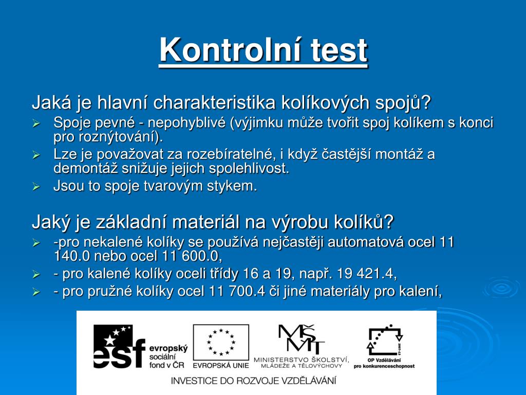 PPT - KOLÍKOVÉ SPOJE PowerPoint Presentation, free download - ID:4484993