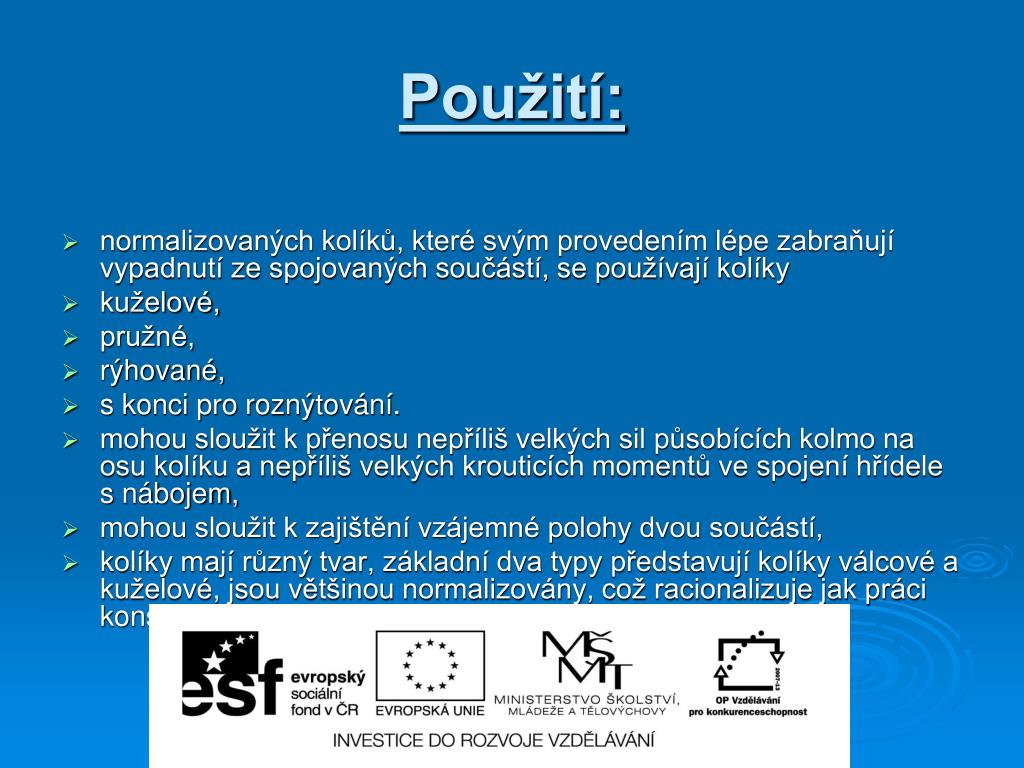 PPT - KOLÍKOVÉ SPOJE PowerPoint Presentation, free download - ID:4484993