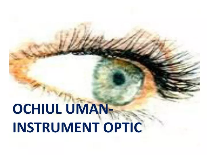PPT - OCHIUL UMAN - INSTRUMENT OPTIC PowerPoint Presentation, free download  - ID:4486021
