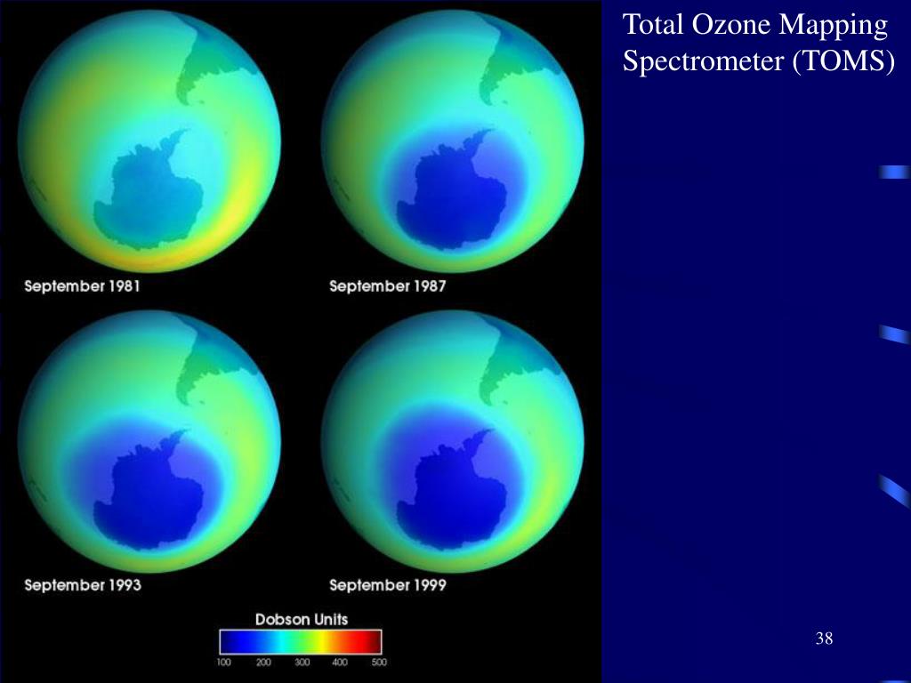 Ozone depletion. Ozone layer depletion. Total Ozone Mapping Spectrometer. Цвет озонового слоя синий.
