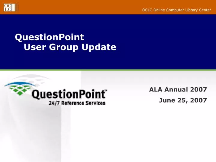 PPT QuestionPoint User Group Update PowerPoint Presentation, free
