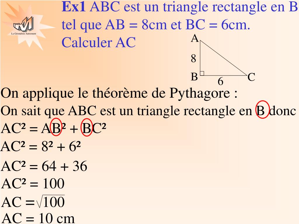 PPT Le Th or me De Pythagore PowerPoint Presentation Free Download 