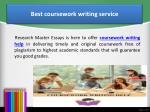 best coursework writing service