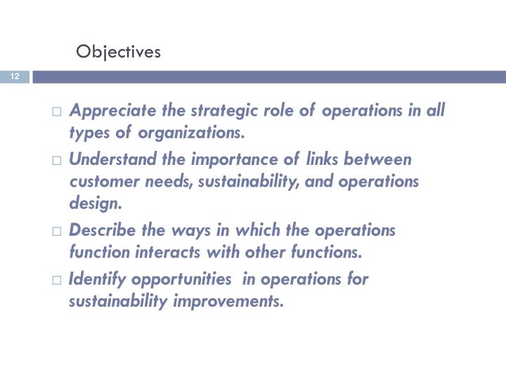 the strategic role of operations categorization Highlights profiling assesses the perceived strategic fit between competitive and operations’ strategies a diverse range of relationships are revealed these are displayed on a framework to show the current degree of internal strategic fit of a business the framework facilitates the development of a plan for the future. the strategic role of operations categorization Highlights profiling assesses the perceived strategic fit between competitive and operations’ strategies a diverse range of relationships are revealed these are displayed on a framework to show the current degree of internal strategic fit of a business the framework facilitates the development of a plan for the future.