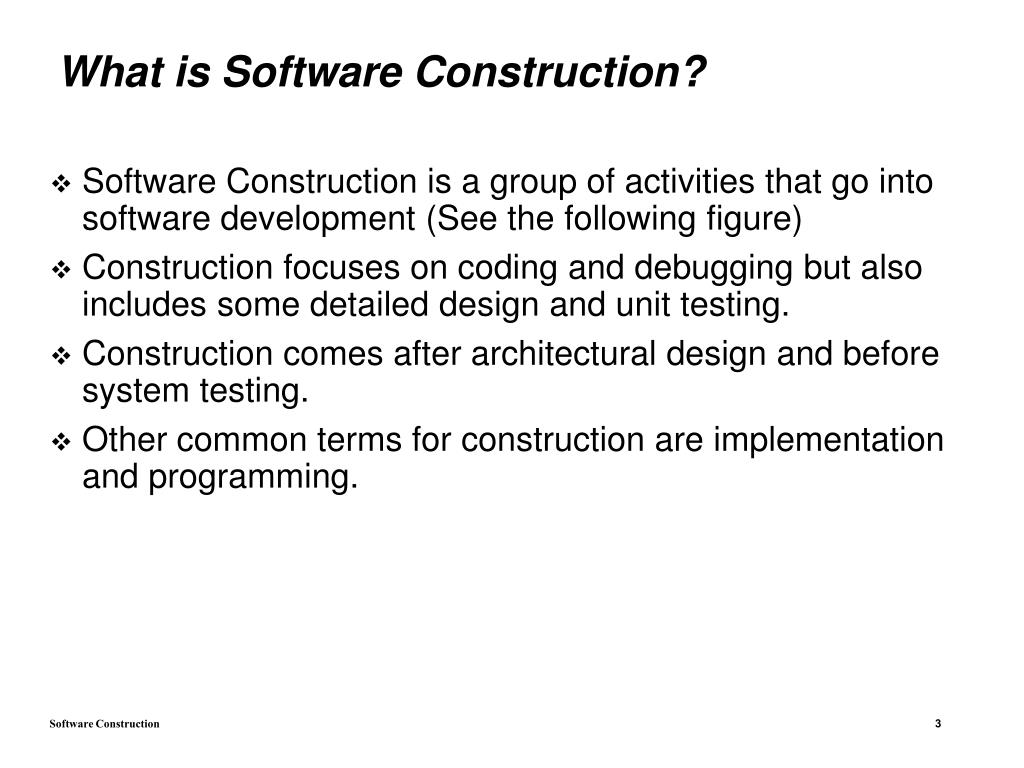 PPT Software Construction PowerPoint Presentation, free download ID