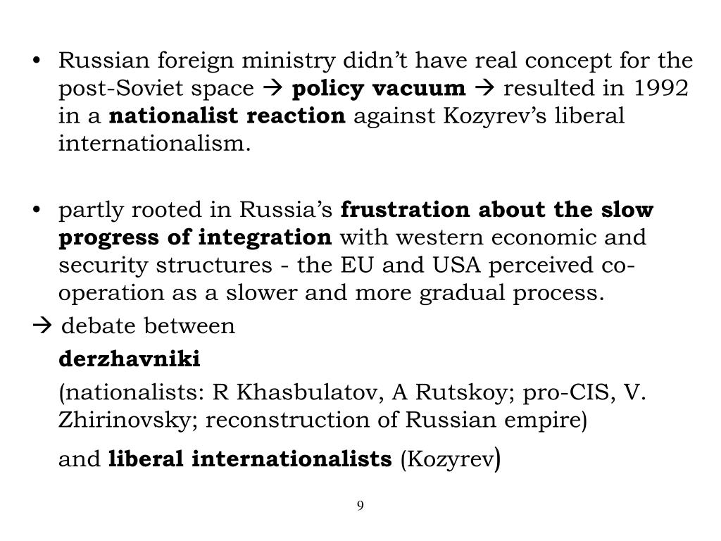 PPT Tekst Lien Russian Foreign Policy PowerPoint Presentation, free