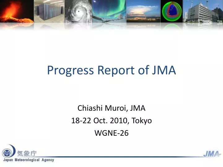 progress report of jma n.