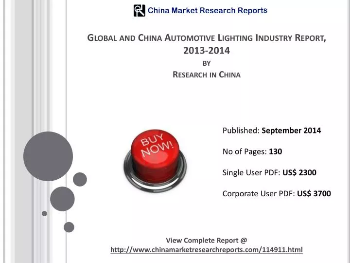 global and china automotive lighting industry report 2013 2014 by research in china n.