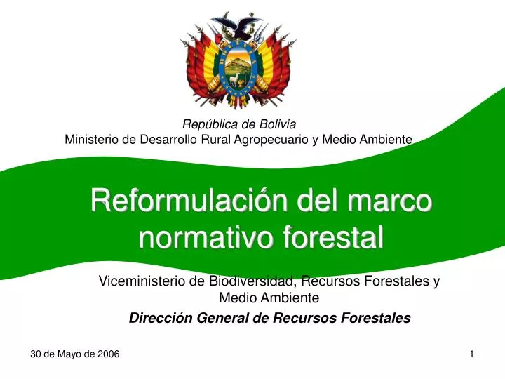 reformulaci n del marco normativo forestal n.