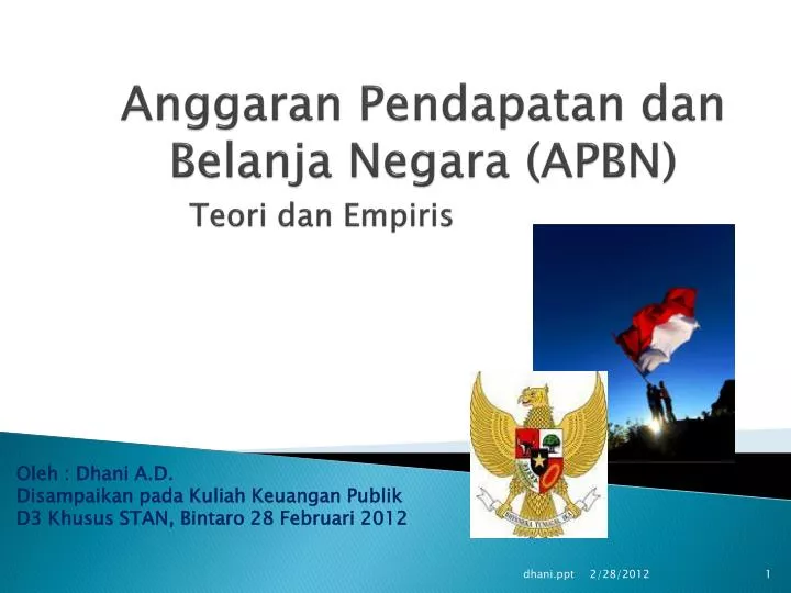 Ppt Anggaran Pendapatan Dan Belanja Negara Apbn Powerpoint Presentation Id4490220 1889
