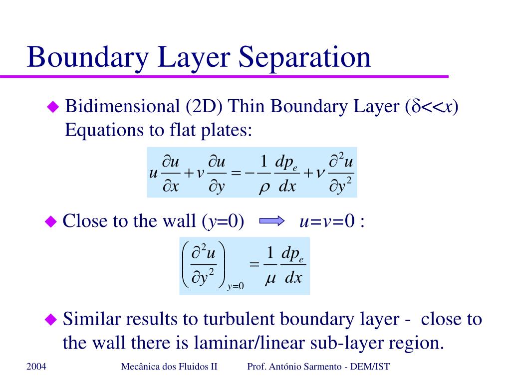 PPT - Boundary layer Equations PowerPoint Presentation, free download ...