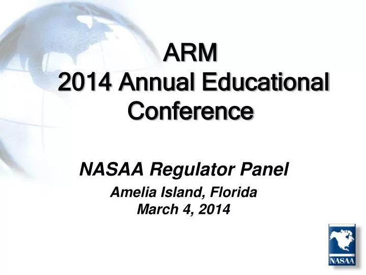 PPT ARM 2014 Annual Educational Conference PowerPoint Presentation