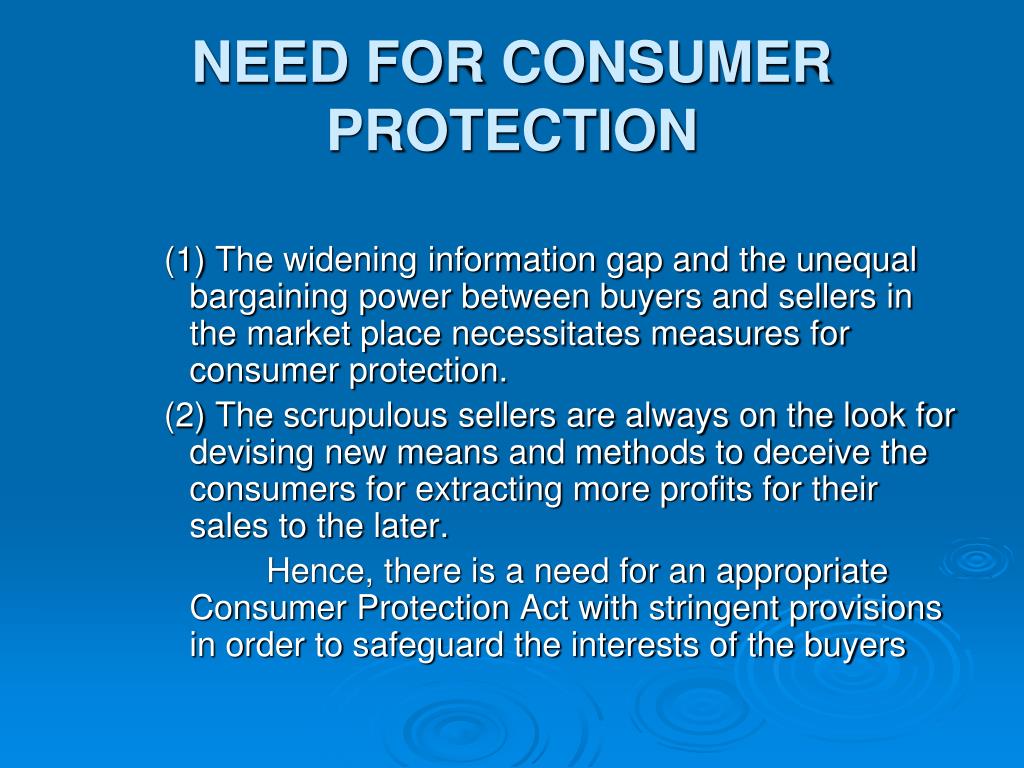 essay on consumer protection