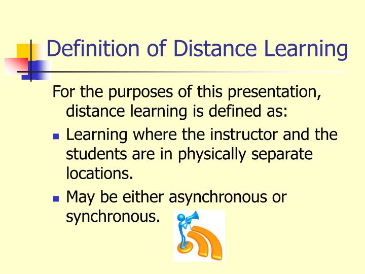 distance learning definition essay