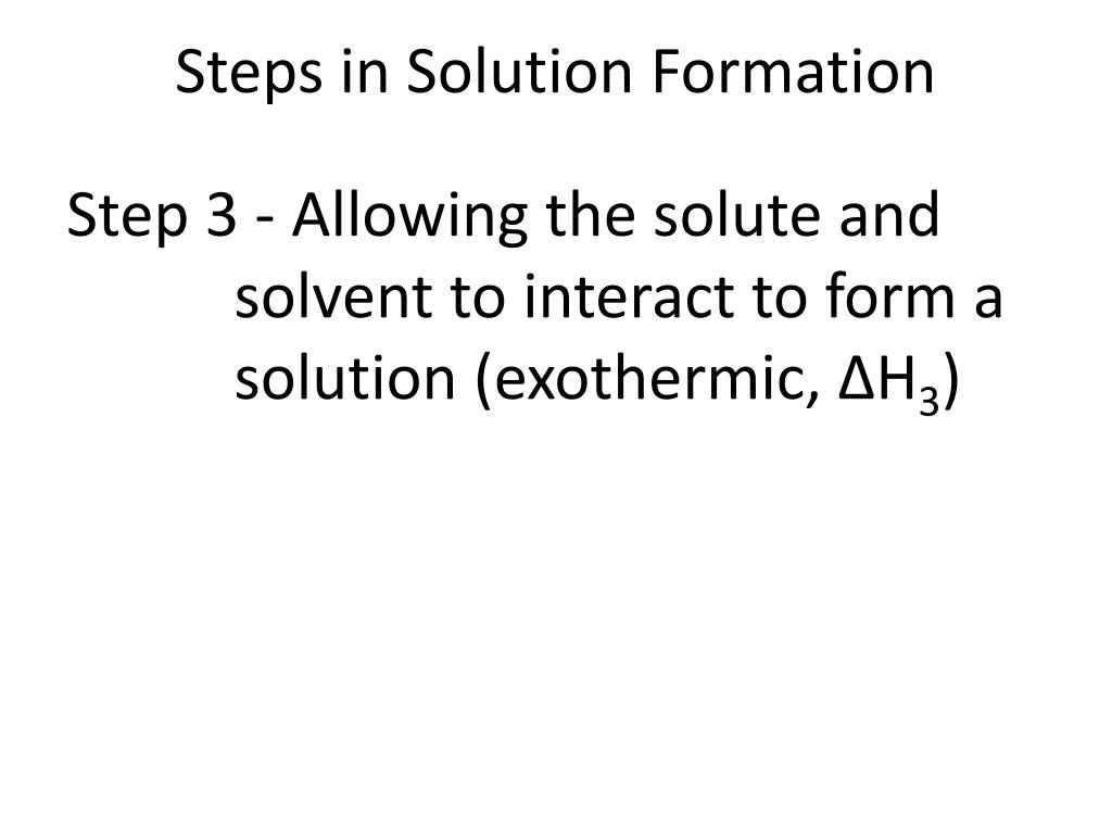 PPT - Solution Formation PowerPoint Presentation, free download - ID