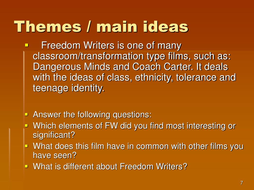freedom writers film analysis