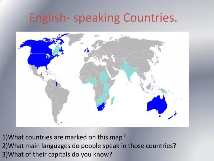 english speaking countries n.