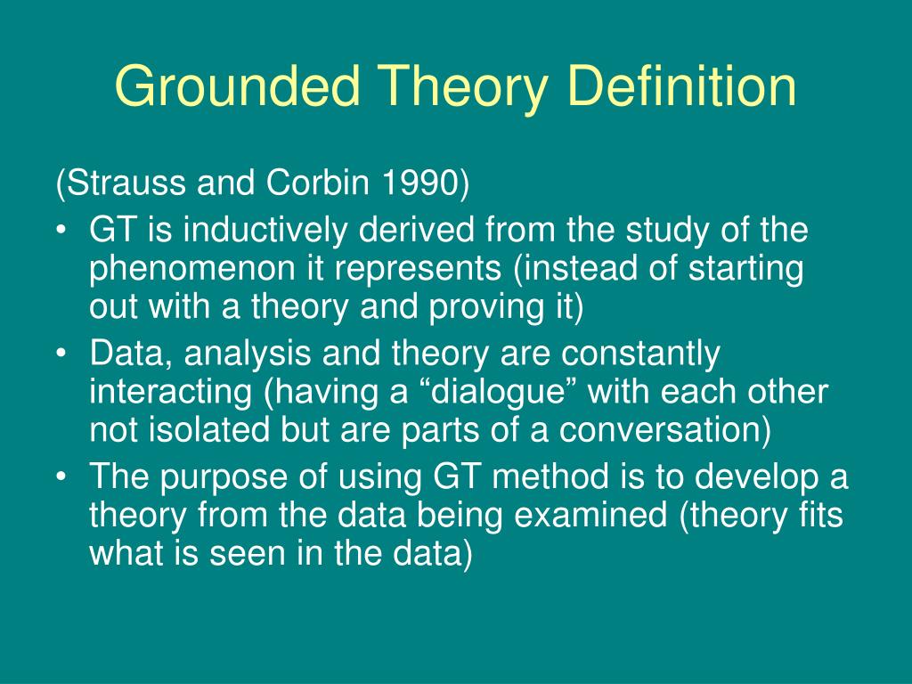 PPT - Grounded Theory PowerPoint Presentation, free download - ID:4496370