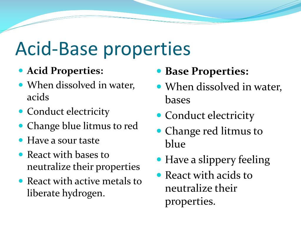 Acid Base Properties Meaning