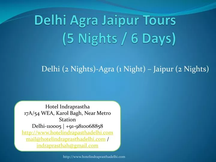 delhi agra jaipur tours 5 nights 6 days n.