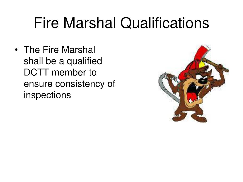 fire marshal training powerpoint presentation