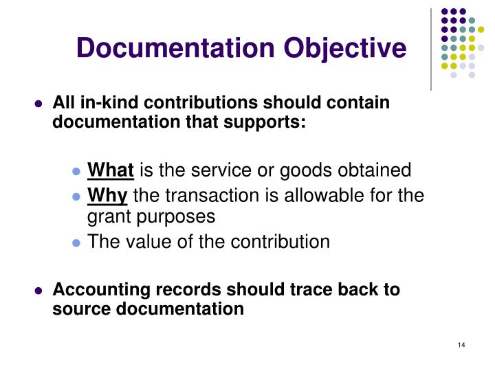 PPT Documenting Expenses & InKind Contributions PowerPoint