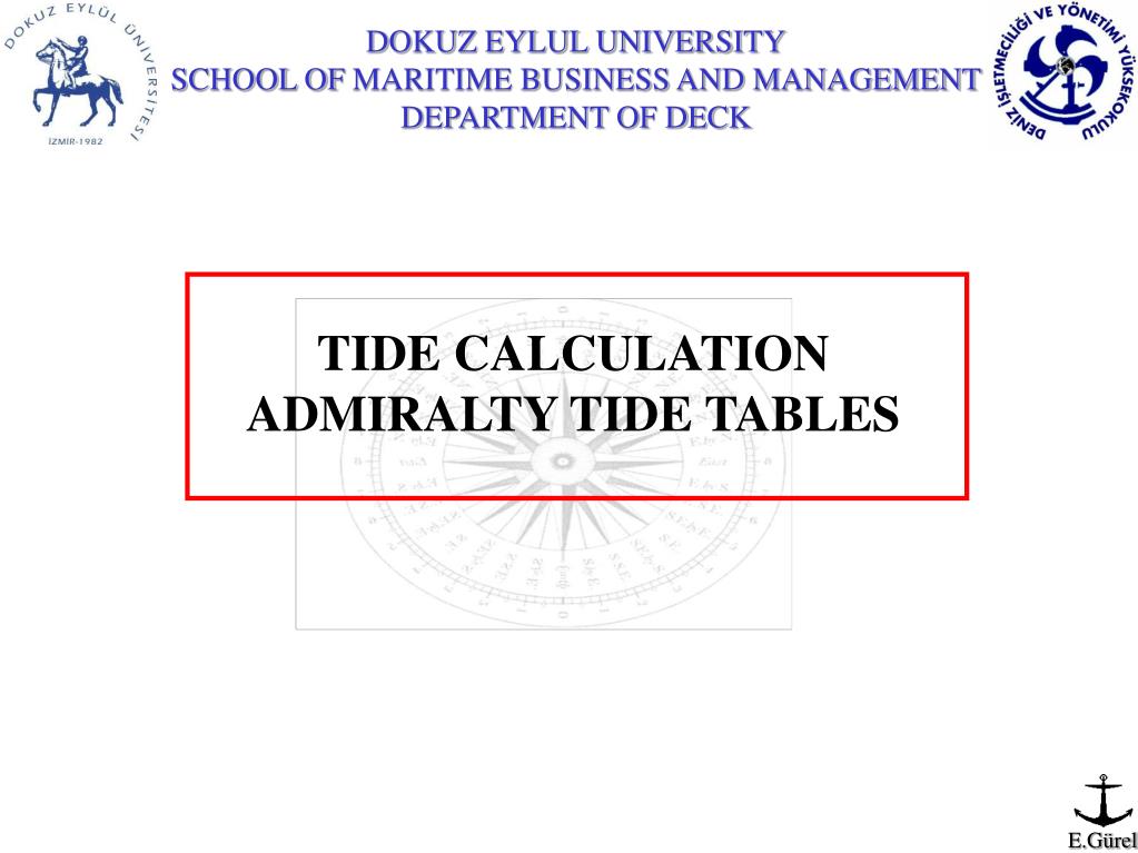 PPT - TIDE CALCULATION ADMIRALTY TIDE TABLES PowerPoint Presentation, free  download - ID:4498339