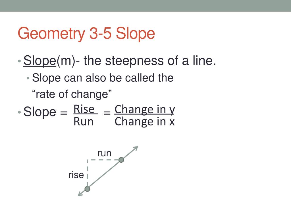 PPT Geometry 35 Slope PowerPoint Presentation, free download ID