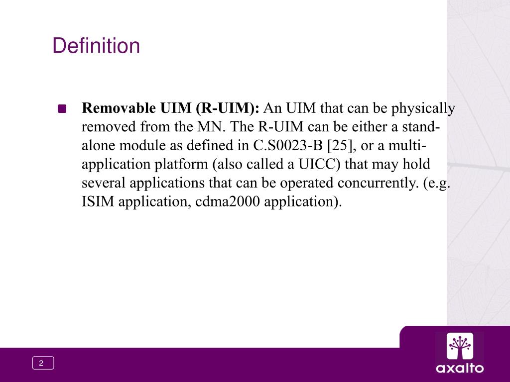 PPT GBA support in RUIM PowerPoint Presentation, free download ID