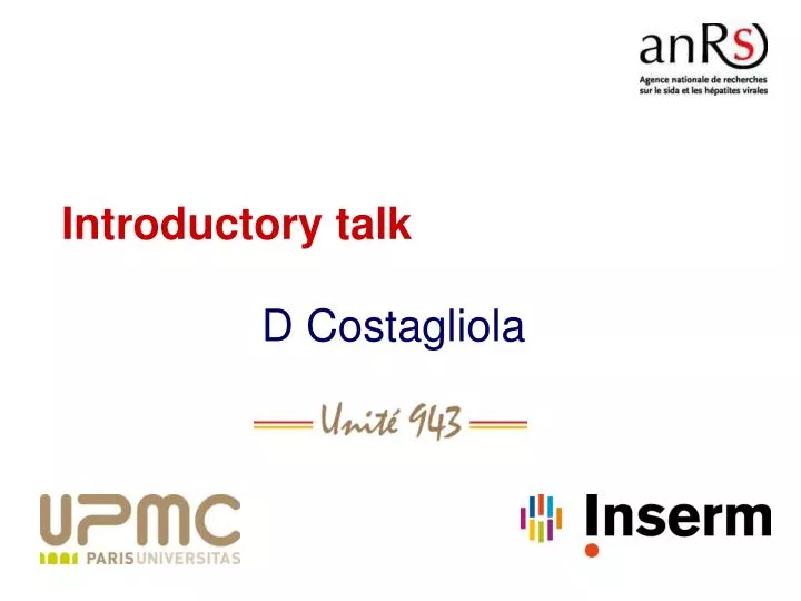 introductory talk n.