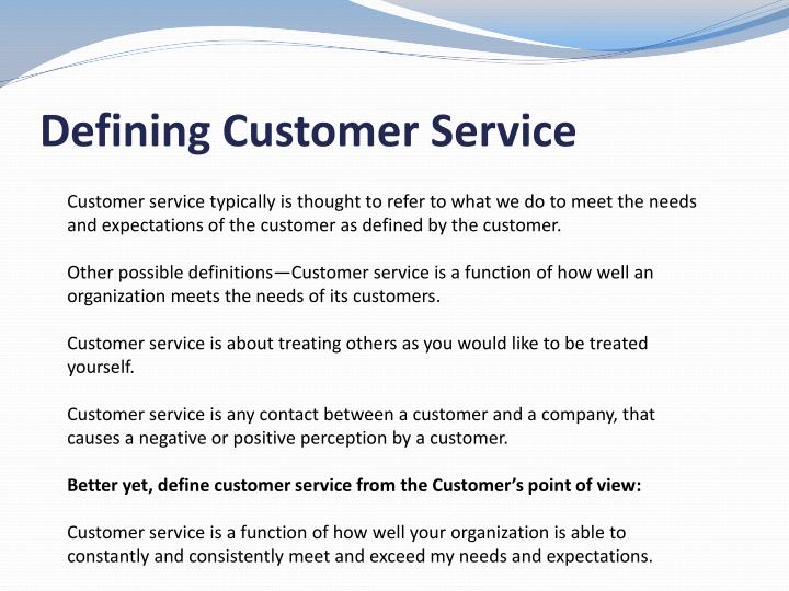 definition of great customer service